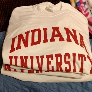 Xl and 2xl long sleeve Indiana University shirts can be men's or women's